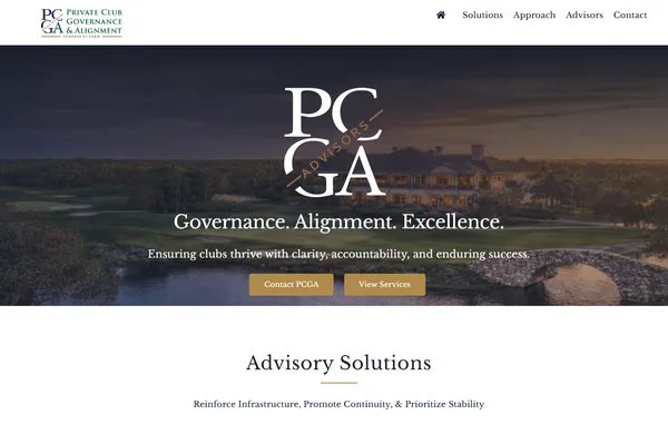 Private Club Governance Advisors professional advisory website